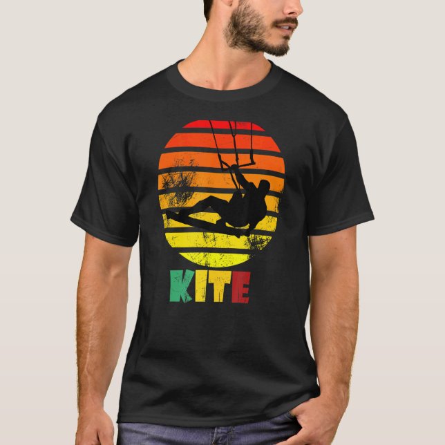 Camiseta Kite Retro Vintage Suf & Kiteboarding (Anverso)