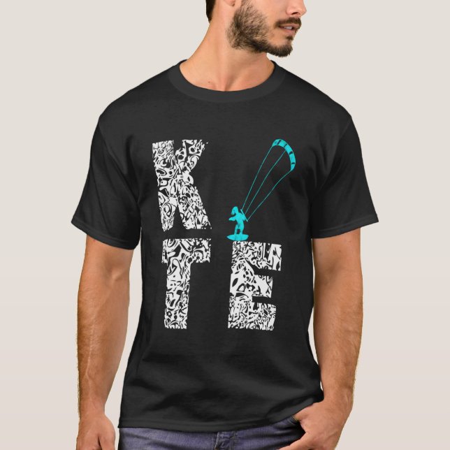 Camiseta Kite Surfer Kitesurfing Kiteboard Windsurf Surf (Anverso)
