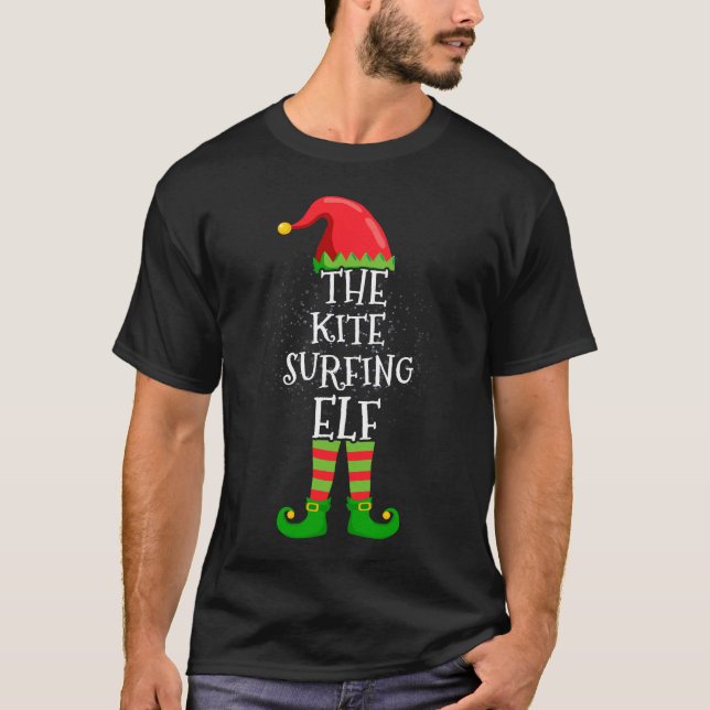 Camiseta Kite Surfing Elf Family Mating Navidades Group (Anverso)