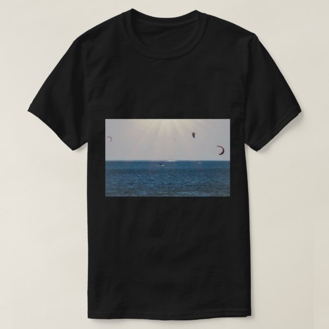 Camiseta Kite Surfing Fun en el Sol (Diseño del anverso)