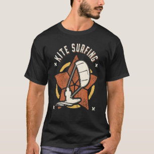 Camiseta Kite Surfing Vintage Retro Classic Sport