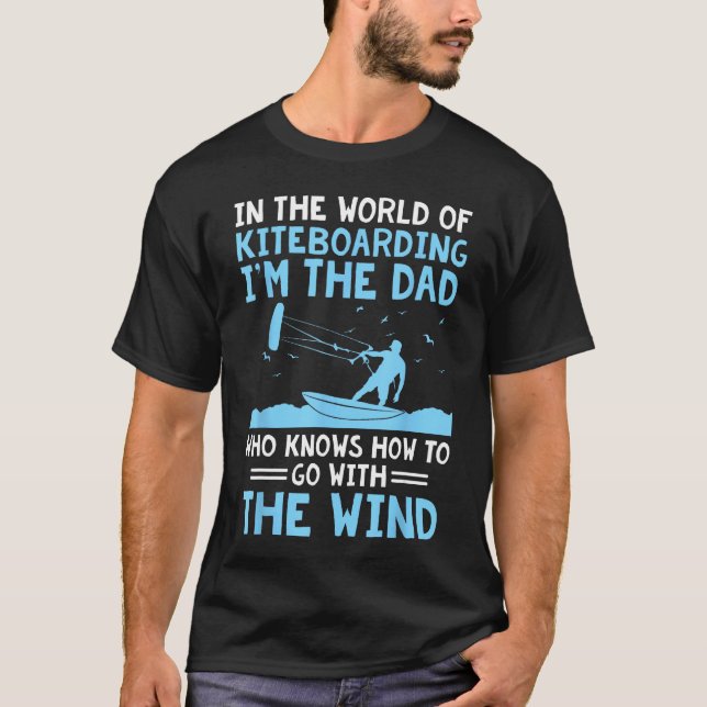 Camiseta Kiteboard Dad Kite Surfers Kite (Anverso)