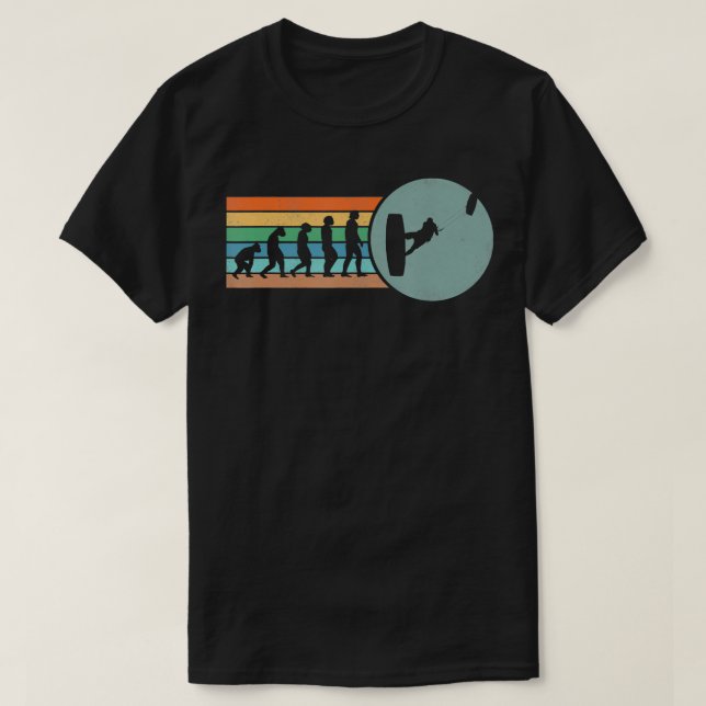 Camiseta Kiteboard Evolution Kite Board Surf Retro Kites (Diseño del anverso)