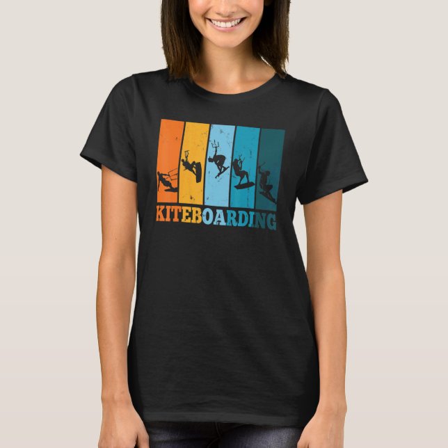 Camiseta Kiteboard Kitesurf Kiteboarding Kitesurfing Retro  (Anverso)