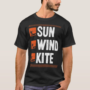 Camiseta Kiteboard Vintage Sund Wind Kite Kitesurfing Ki