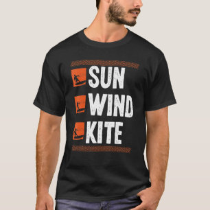Camiseta Kiteboard Vintage Sund Wind Kite Kitesurfing Ki