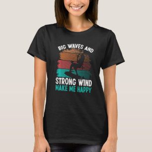 Camiseta Kiteboarder Kite Big Waves Strand Wind Kitesurfer