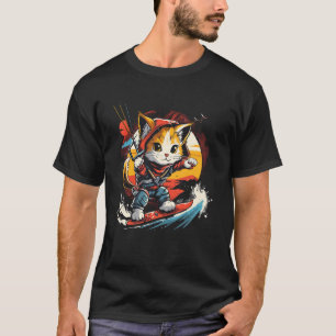 Camiseta Kiteboarding Hombres, Mujeres y Niños Gato Kiteboa