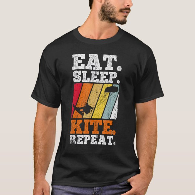 Camiseta Kiteboarding Kiteboard Come Sleep Kite Kitesurf (Anverso)