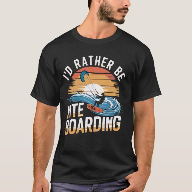 Camiseta Kiteboarding Kitesurfer Kite Boarding Kitesurfing  (Anverso)