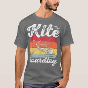 Camiseta Kiteboarding Kitesurfing Skeleton Kitesurf Retro