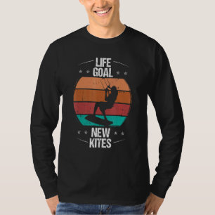 Camiseta Kiteboarding Life Goal New Kite Vintage Kitesurfer
