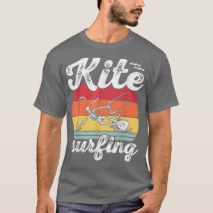 Camiseta Kiteboarding Skeleton Kitesurf Retro