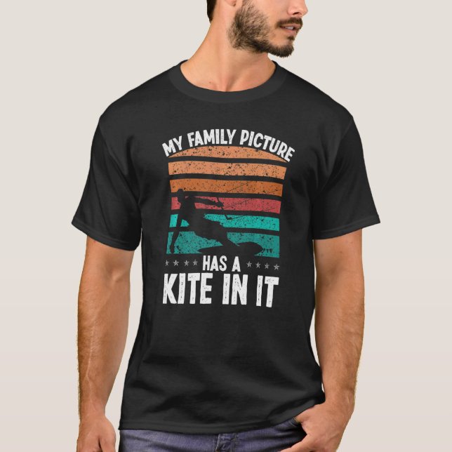 Camiseta Kiteboarding Vintage Family Picture Kitesurfer Kit (Anverso)