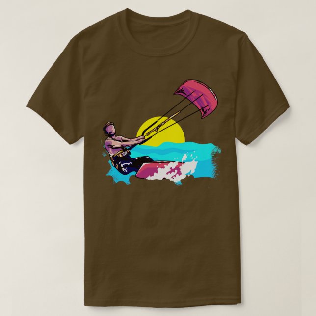 Camiseta Kiter Kiteboard Kitesurfing (Diseño del anverso)