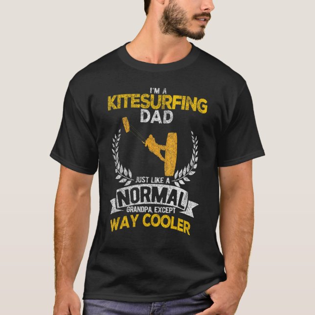Camiseta Kitesurf Dad Kiteboarding Kitesurf Vintage (Anverso)