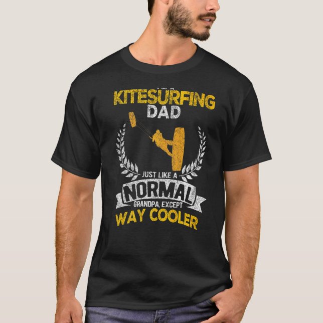 Camiseta Kitesurf Dad Kiteboarding Kitesurf Vintage (Anverso)