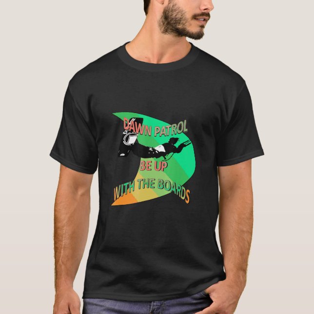 Camiseta Kitesurfer Action Extreme Sport Verde y Naranja A (Anverso)