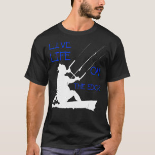 Camiseta Kitesurfer Viviendo Una Ola De Vida En Vivo En The