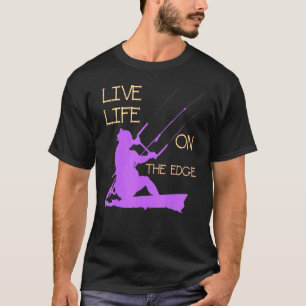 Camiseta Kitesurfer Viviendo Una Oleada En Vivo En El Lilic