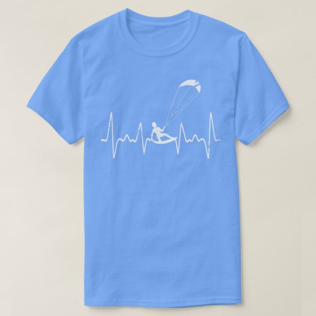 Camiseta Kitesurfing Heartbeat Kiteboarding (Diseño del anverso)