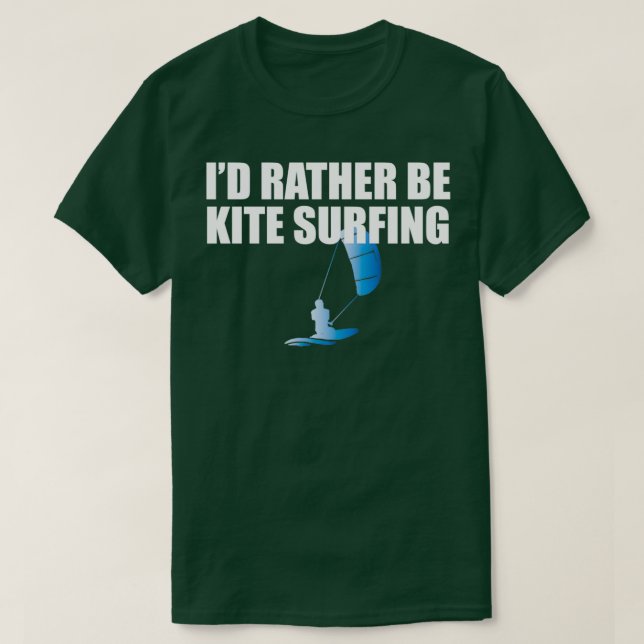Camiseta Kitesurfing Prefiere Ser Kite Surfing (Diseño del anverso)
