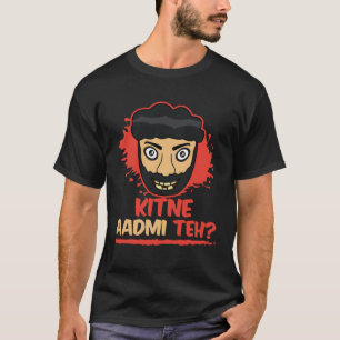 Camiseta Kitne Aadmi Teh Desi Bollywood Sarcastic Hindi Pu