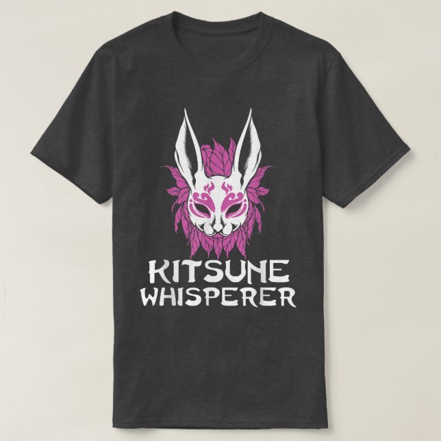 Camiseta Kitsune Cultura japonesa Fox Art Whisperer Animal (Diseño del anverso)