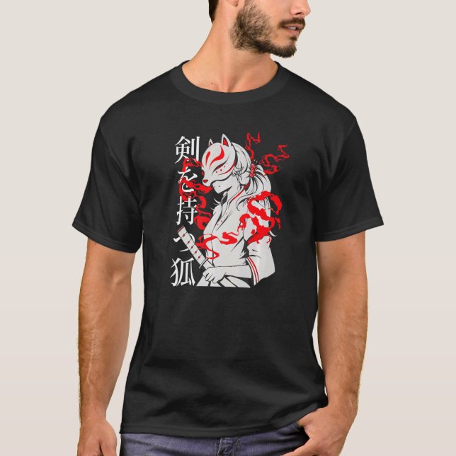 Camiseta Kitsune Fox Spirit Animal Inari Fox (Anverso)