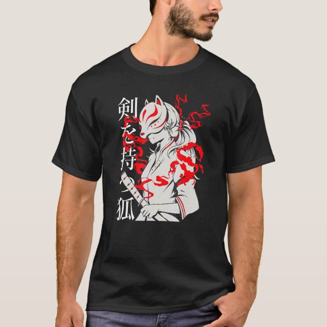 Camiseta Kitsune Fox Spirit Animal Inari Fox (Anverso)