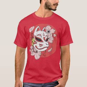 Camiseta Kitsune Inari Anime Estético De La Máscara De Fox 