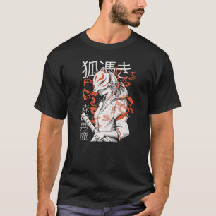 Camiseta Kitsune japonés Samurai Ninja 1