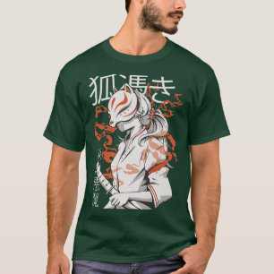 Camiseta Kitsune Japonés Samurai Ninja (2)