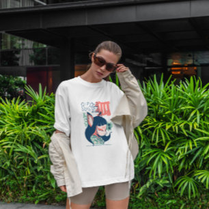 Camiseta Kitsune Japonés Yokai