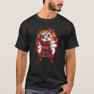 Camiseta Kitsune Ninja Nine Hombres Samurai Japoneses de Fo