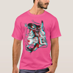 Camiseta Kitsune Samurai Oni Vaporwave (2)