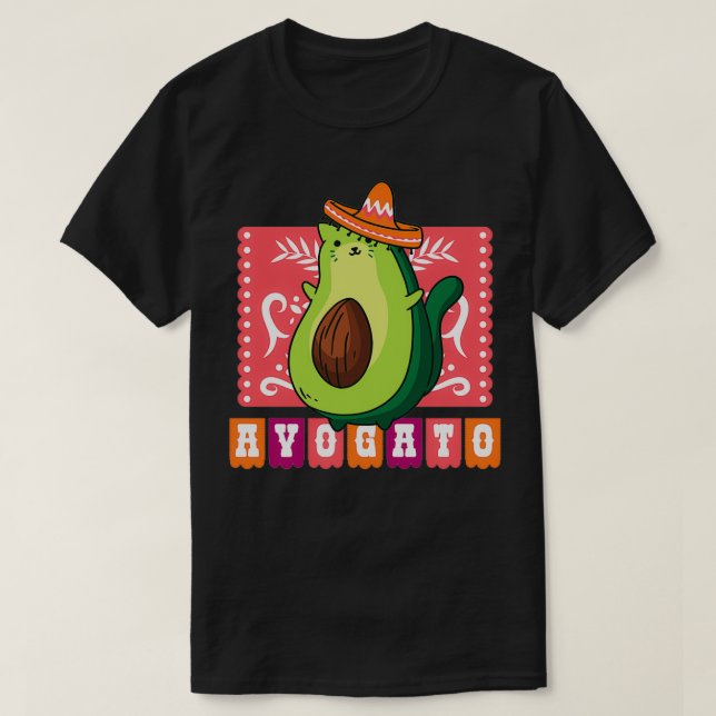 Camiseta Kitten aguacate 1 (Diseño del anverso)