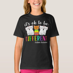Camiseta Kitten, está bien ser una aceptación de autismo di