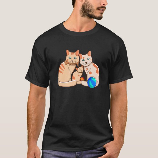 Camiseta Kitten Family Cat  Animal Cat Whisperer (Anverso)