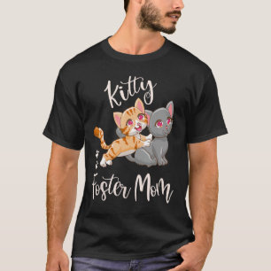Camiseta Kitten Foster Mom Funny Cute Cat Lover Gifu