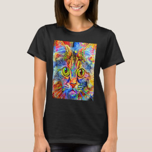 Camiseta Kitten Gatito IMPRESIONISTA GATO Soy Un Gato   Mam