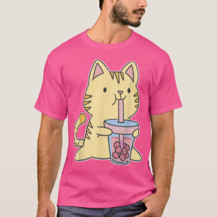 Camiseta Kitten japonés tirita té de burbuja mate Kitty Kaw