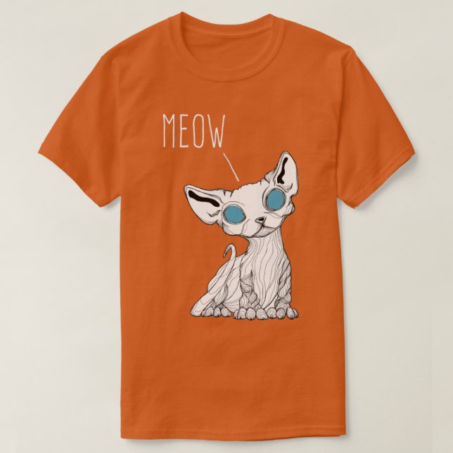 Camiseta Kitten meow (Diseño del anverso)