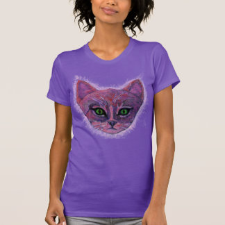 Camiseta Kitten púrpura cósmico