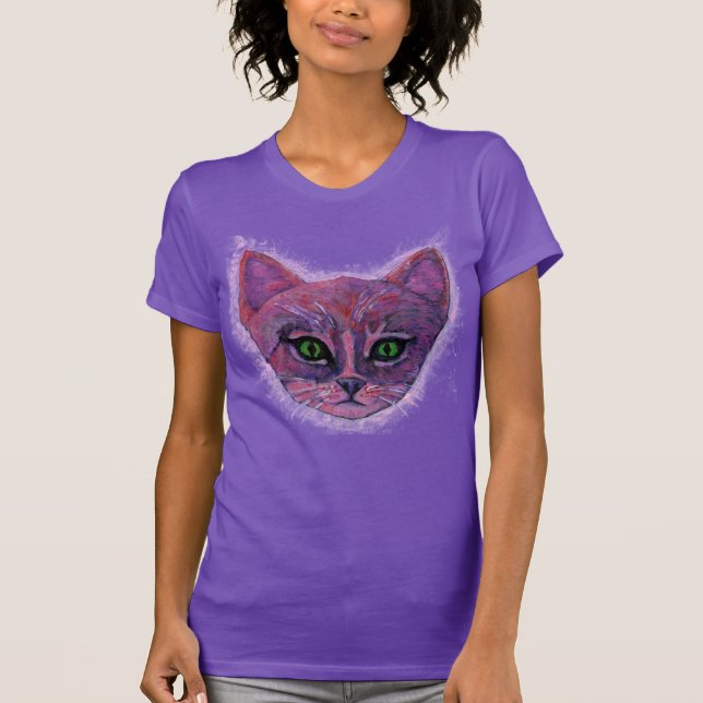 Camiseta Kitten púrpura cósmico (Anverso)