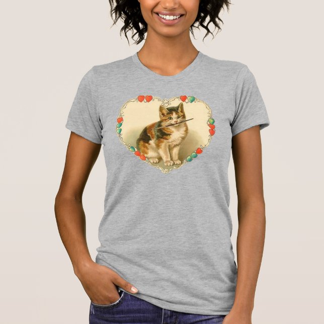 Camiseta Kitten Valentine (Anverso)