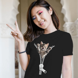 Camiseta Kitten Zipper