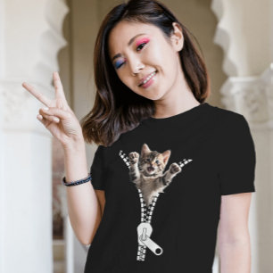 Camiseta Kitten Zipper
