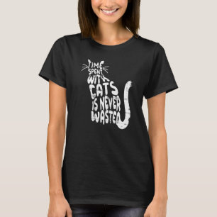 Camiseta Kittens Cats Propietario Kitty Purr Meow Typograph