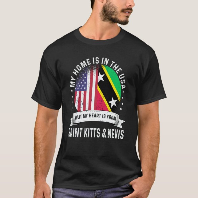 Camiseta Kittian Nevisian American Patriot Grown Home USA F (Anverso)